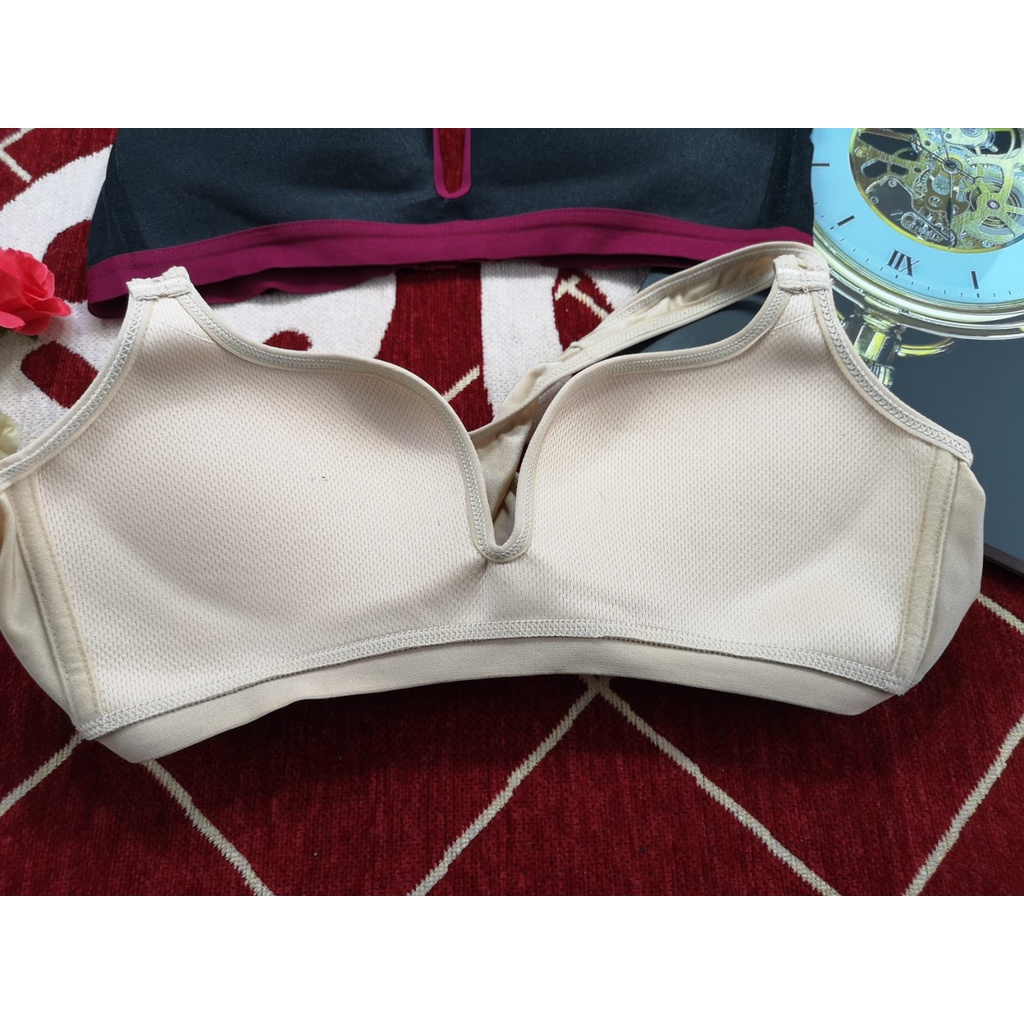 Bra / Bh wanita 7293/333 Busa tipis,tidak ada kawat ( promo buy 4 free masker)