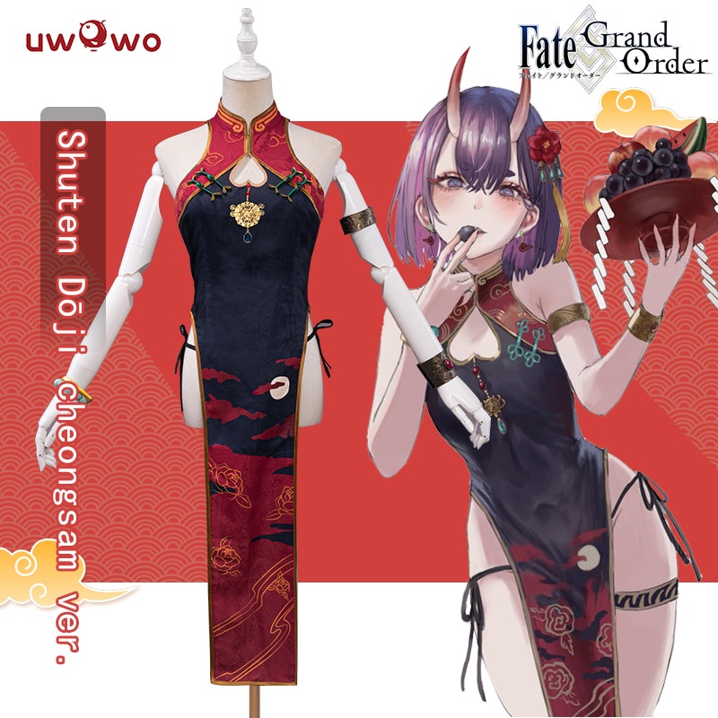 PREORDER UWOWO Anime Fate Grand Order/FGO Fanart Cheongsam Ver Shuten Douji Cosplay Costume