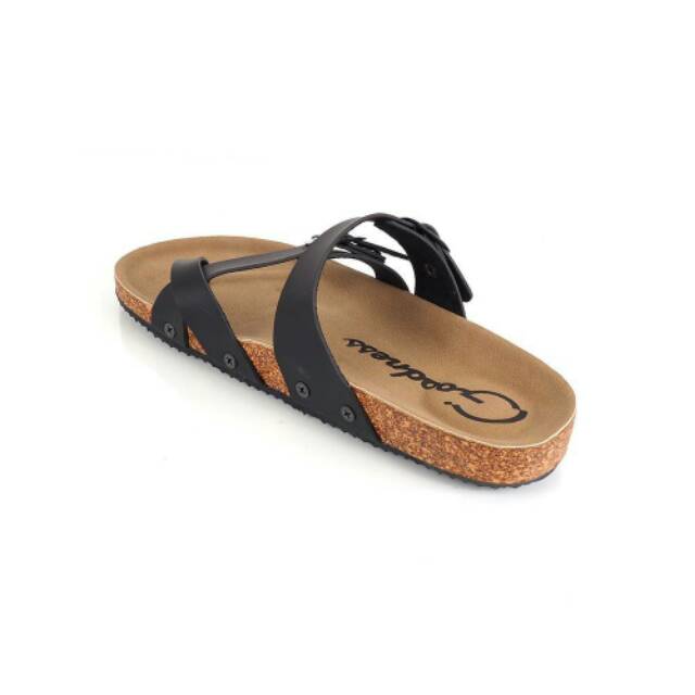 SANDAL JEPIT KULIT GOODNESS HITS BLACK