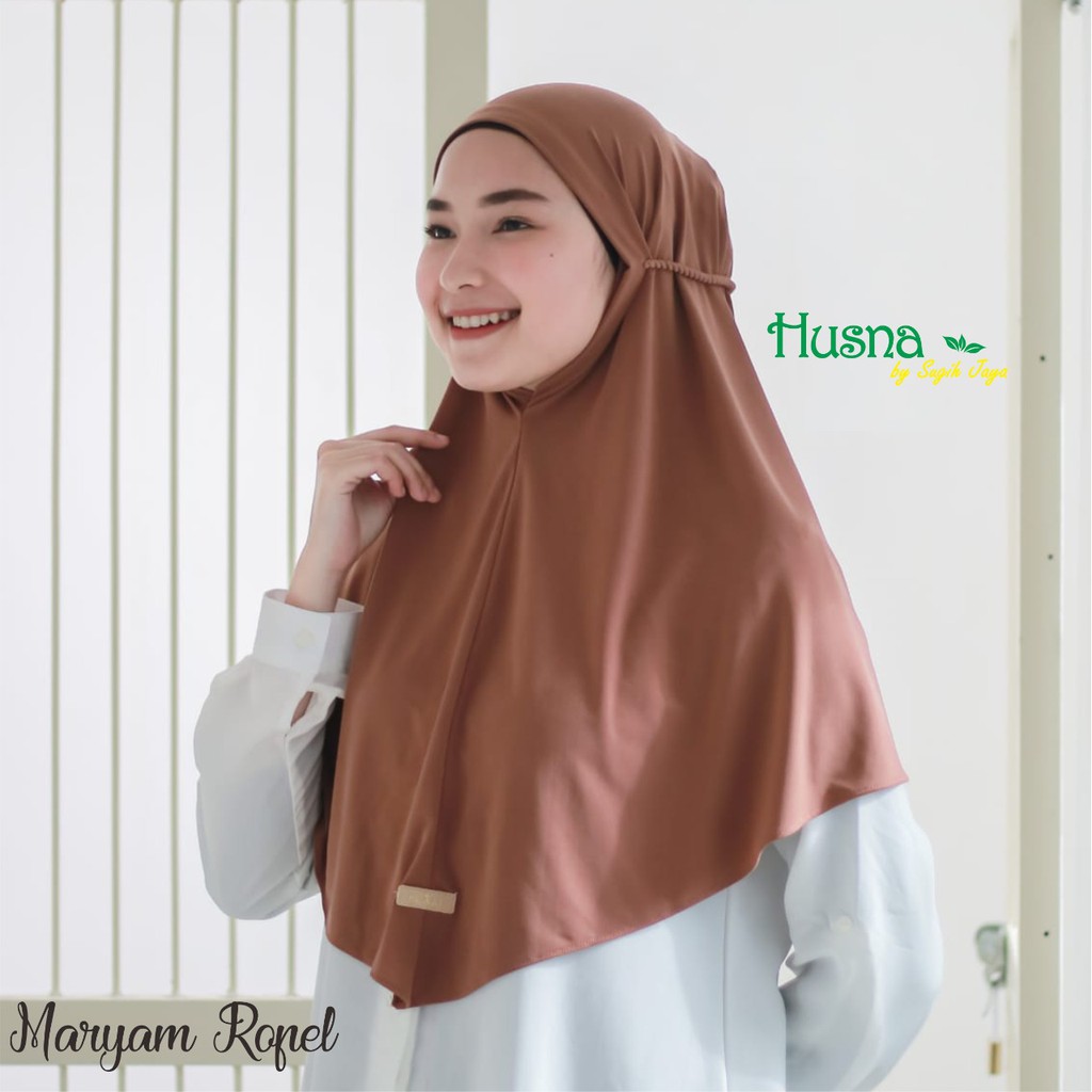 Bergo Maryam Ropel Tali Jersey Premium Zara Husna