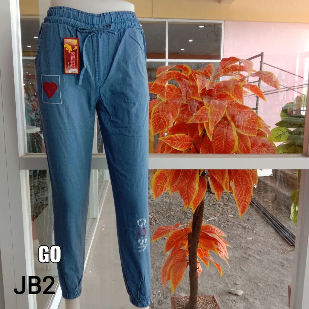 gof CELANA JOGER SOFT JEANS Celana Panjang Cewek Celana Soft Denim Distro