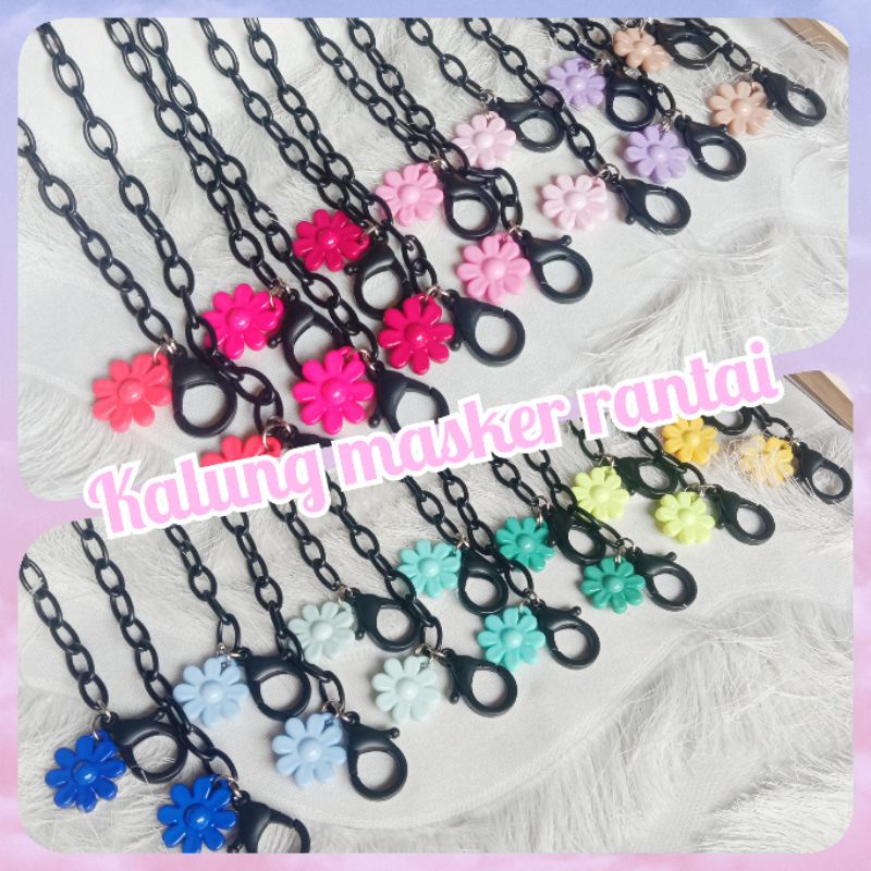 kalung masker akrilik,strap masker hijab