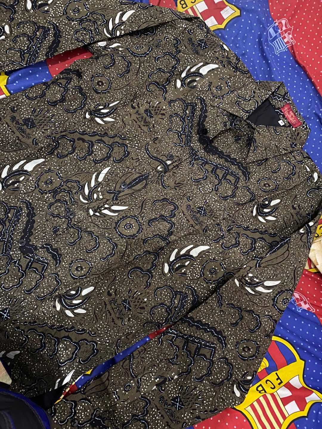 Dzulkarnaen Kemeja Batik Pria Full Furing Bahan Katun Sragenan
