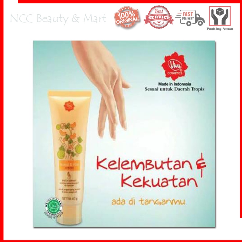 * NCC * Viva Hand And Nail Cream Krim Tangan dan Kuku Diperkaya Melon Extract dan Vit F