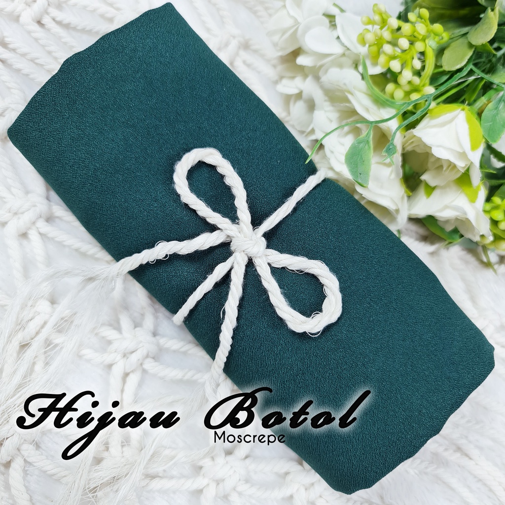Jilbab instan khimar XL ped antem, belakang panjang segitiga hijab bergo,MOOSCREPE kerudung syar'i-KHIMAR XL IJO BOTOL