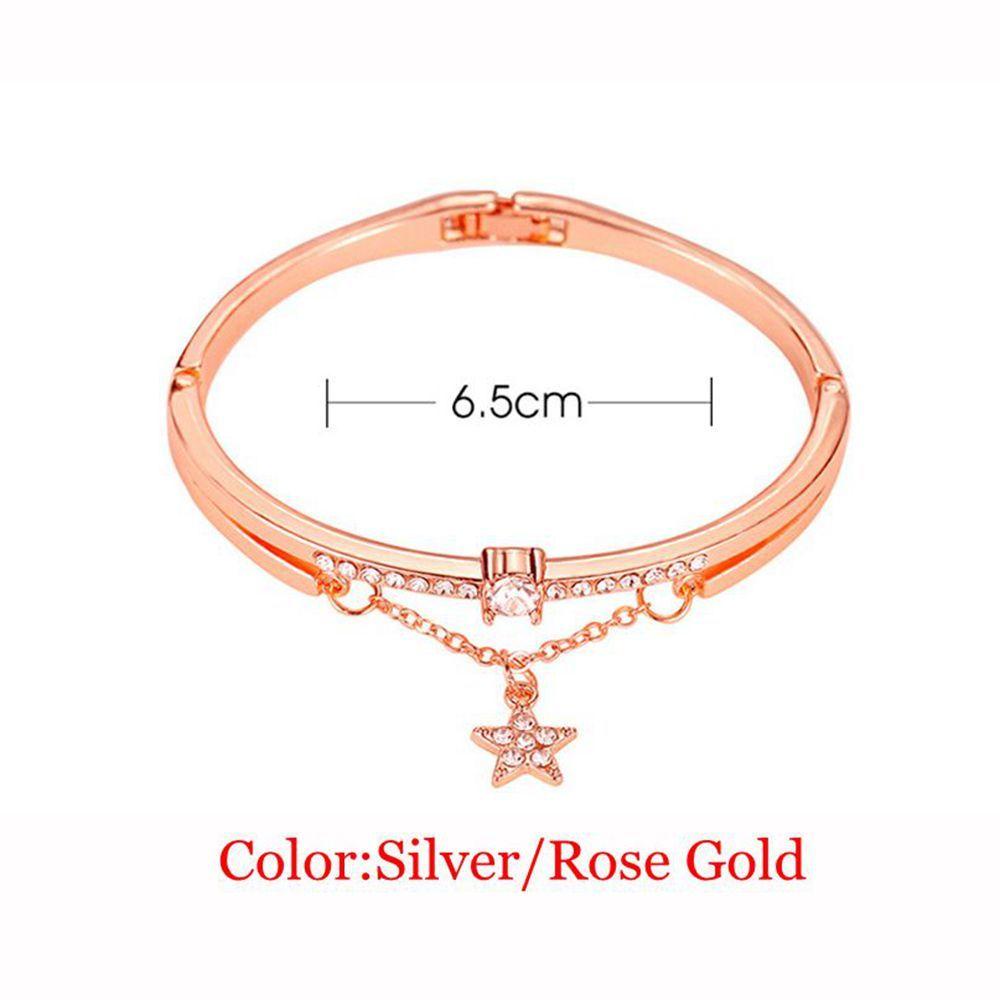 Gelang PREVA Star Mewah Rose Gold Forever Love Cuff Bangles