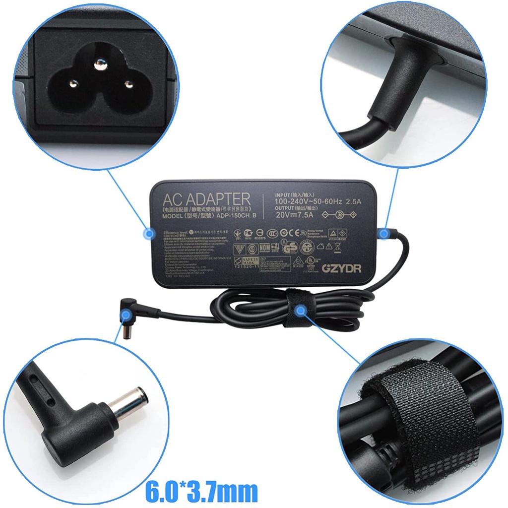 Adaptor Charger Asus 20V 7.5A Asus ROG Strix Strix G15 G512 G512LI G731 G513 G513IH G531 GL531GT 150