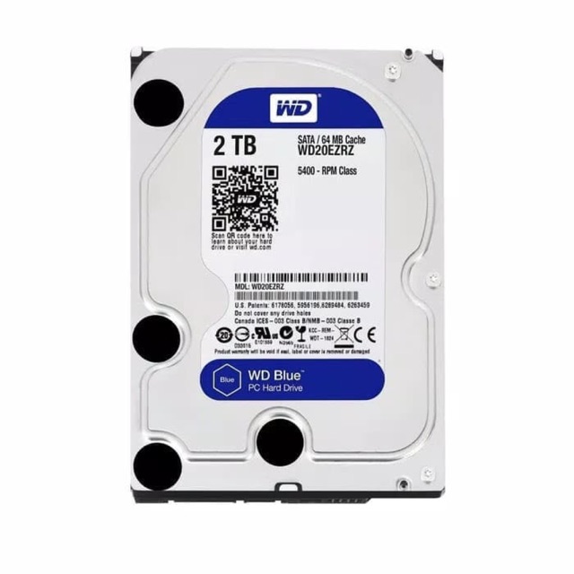 WD Blue 2TB SATA3 HDD 3.5” GARANSI RESMI | Harddisk Hard Disk Drive WD20EZBX