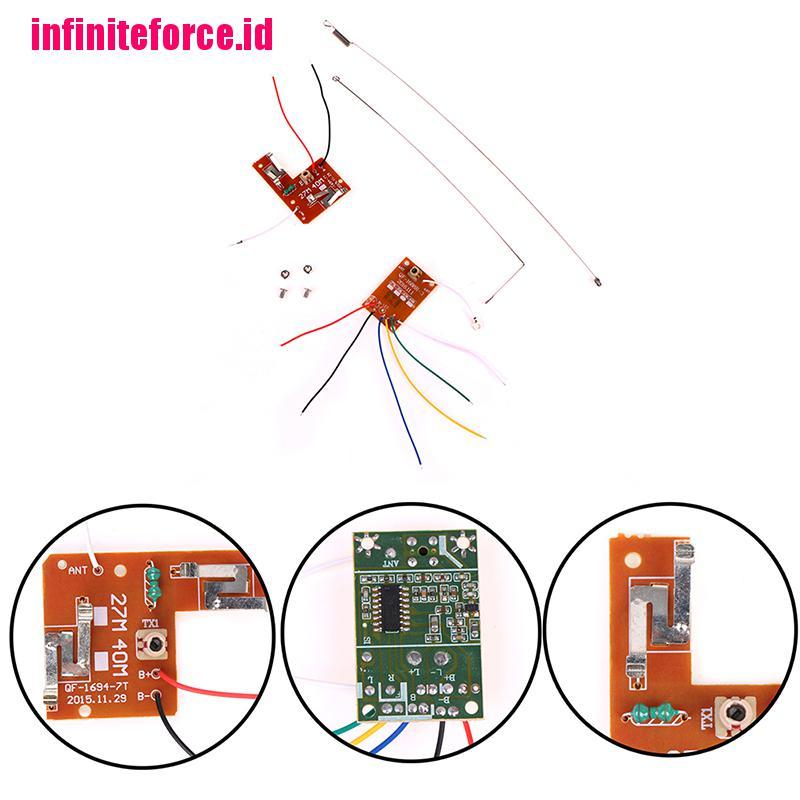 4CH 27MHZ remote control circuit board pcb transmitter receives antenna toys