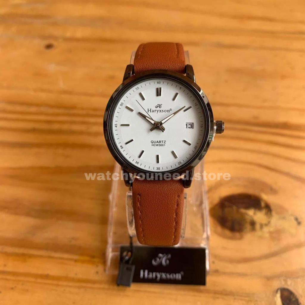 Jam Tangan Wanita Mewah - Jam Tangan Wanita Anti Air Terbaru - Original Haryxson - kulit asli free box dan batrai cadangan