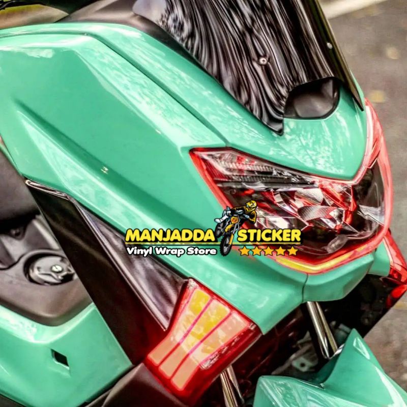 Stiker Skotlet Motor Hijau Tosca Premium 45cm x 5meter