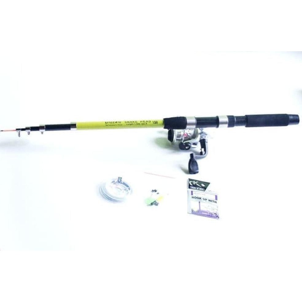 DISKON alat pancing ikan set alat pancing joran pancing Alat pancing