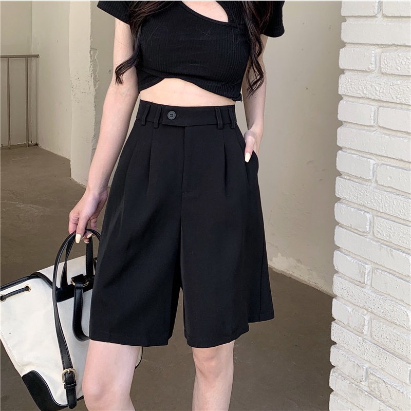 Korean style Celana pendek wanit high waist casual pants wanita/short pants