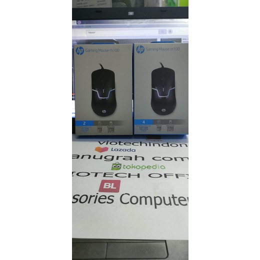 MOUSE USB GAMING  HP M100S-1600DPI RGB USB WIRED