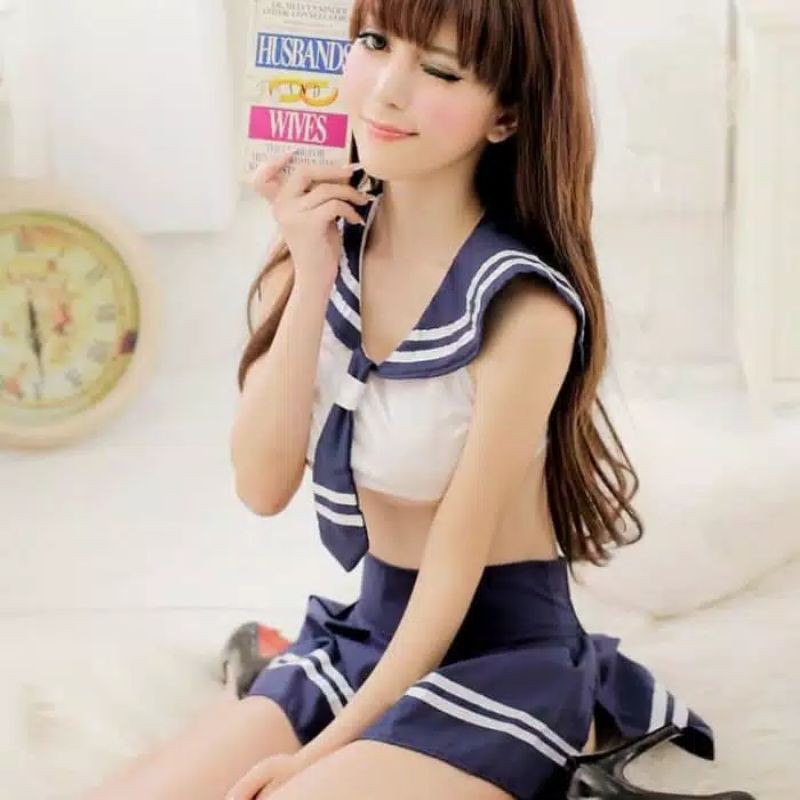 Lingerie Baju Kostum Cosplay Pelajar / Siswi / Murid / Student Jepang Korea Impor