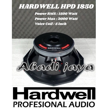 speaker component hardwell hpd 1850 mk ii 18inch ORYGINAL hpd1850mkii