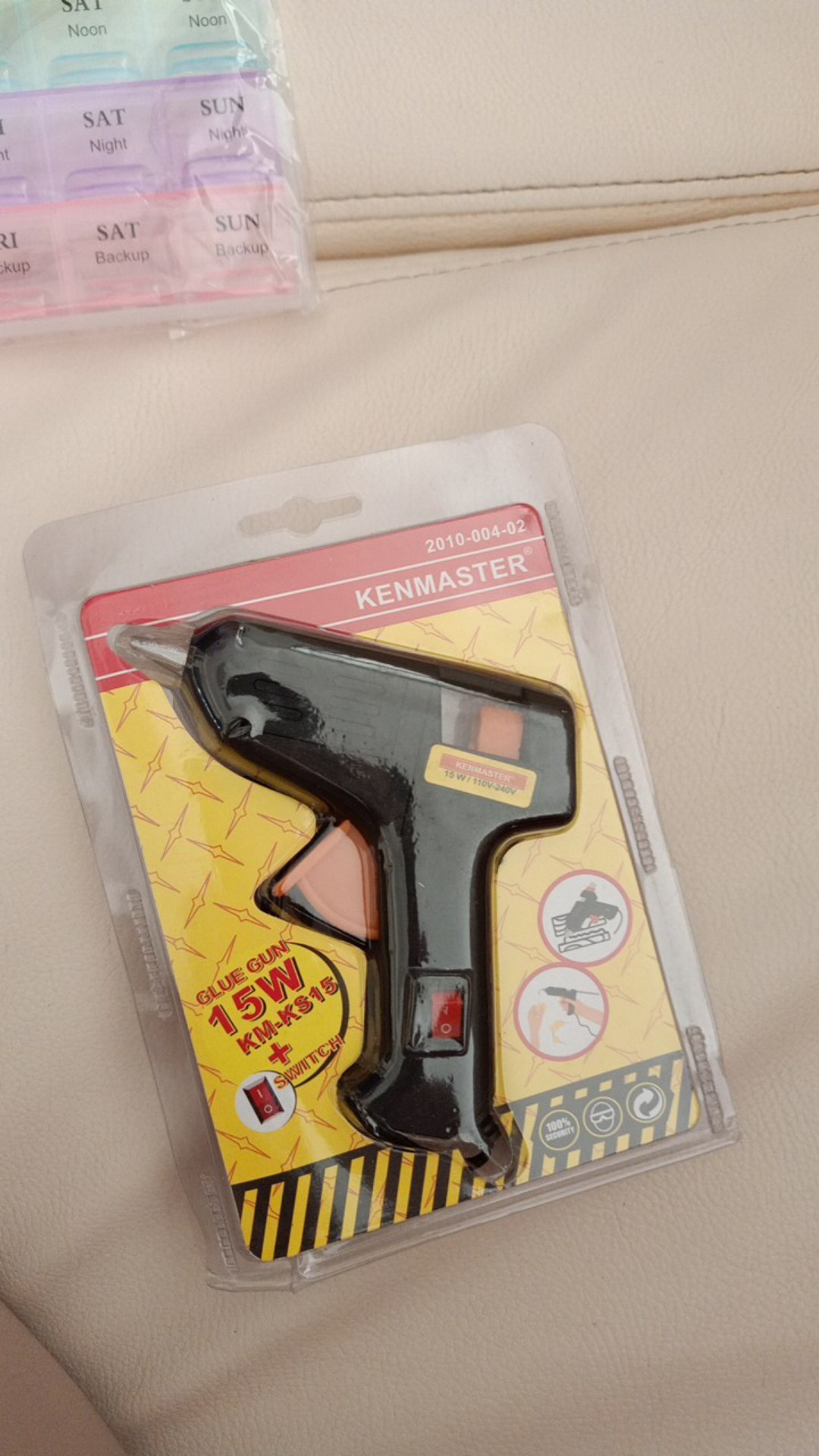 Kenmaster Km-ks15 Glue Gun 15 Watt Switch On Off - Lem Tembak 15watt