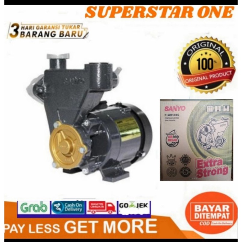 Sanyo Pompa Air PWH-138c/PWH138c Pompa Air PWH 138c