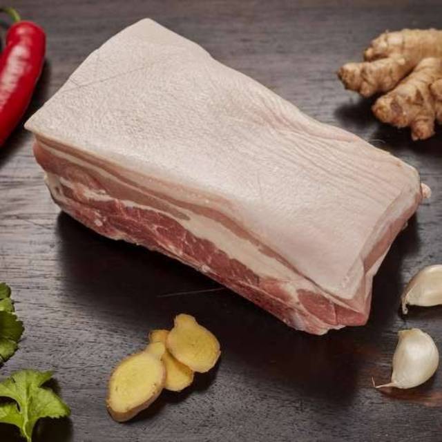 Pork belly samcan daging babi sam can  500gr 1kg