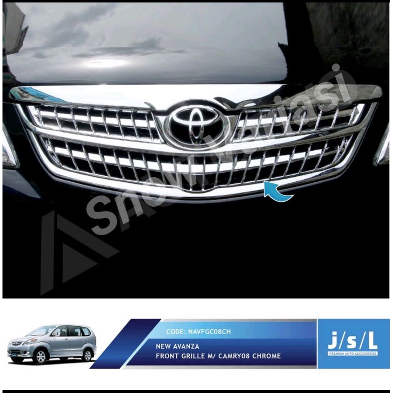 JSL Grill Depan New Avanza Front Grille Camry Chrome