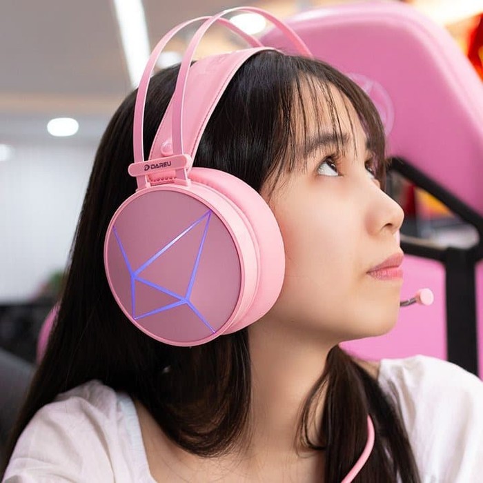 Dareu Magic Queen EH722S Pink RGB 7.1 Surround Gaming Headset