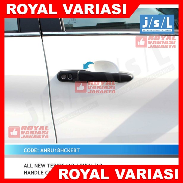 Cover Handle Hitam Doff All New Rush Terios 2018-2022 Handle Cover Blacktivo