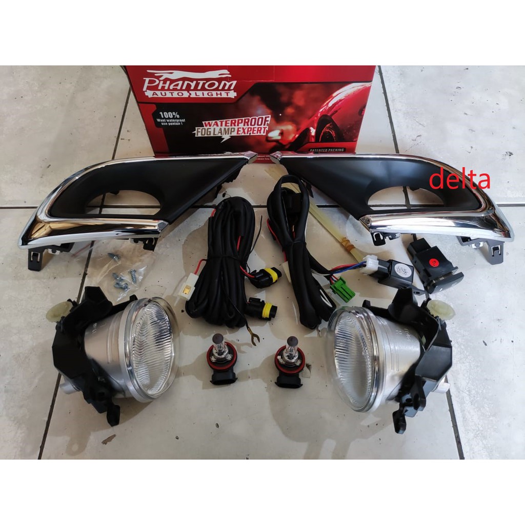 Lampu Kabut/ Fog Lamp Toyota Innova 2012-2016 ( 1 set lengkap dgn ring fog lamp, kabel rellay set dan switch on / off )