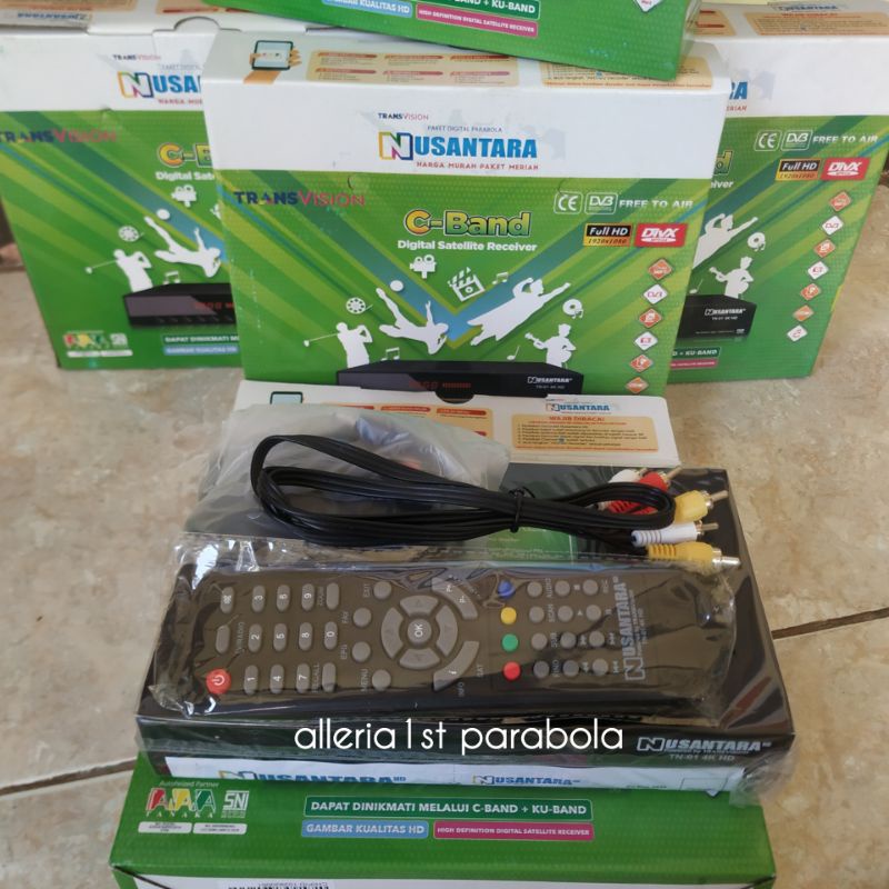 Receiver Transvision Nusantara HD Greenberry C-Band | bisa di Ku-Band