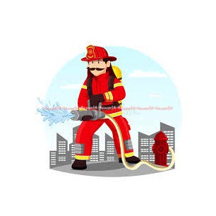 Jugo City Firemen Water Blaster Mainan Pistol Air Dengan Semprotan Besar fire man