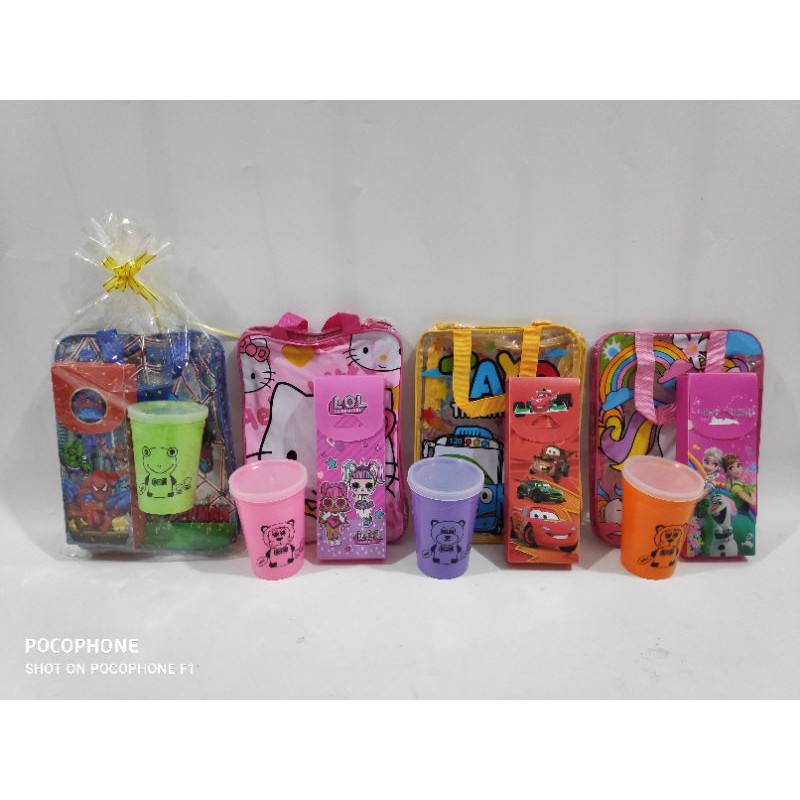 

Paket murah goodie bag/paket hemat /paket bingkisan souvenir ultah