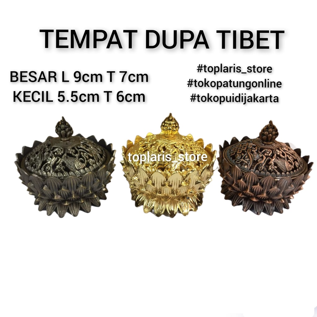 TEMPAT BAKAR DUPA KEMENYAN KERUCUT TIBET KECIL