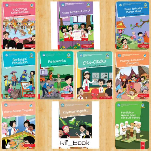 Buku Tematik Kelas 4 Sd Mi Tema 1 2 3 4 5 6 7 8 9 Buku Tema Sd K13 Revisi Terbaru Shopee Indonesia