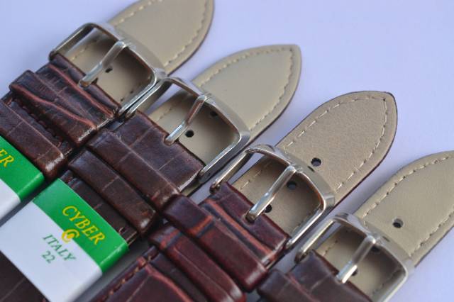 Strap tali jam tangan kulit coklat