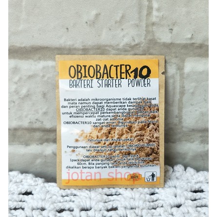 Obiobacter 10 Obio Bacter powder Bakteri Starter Bubuk Aquascape Kolam