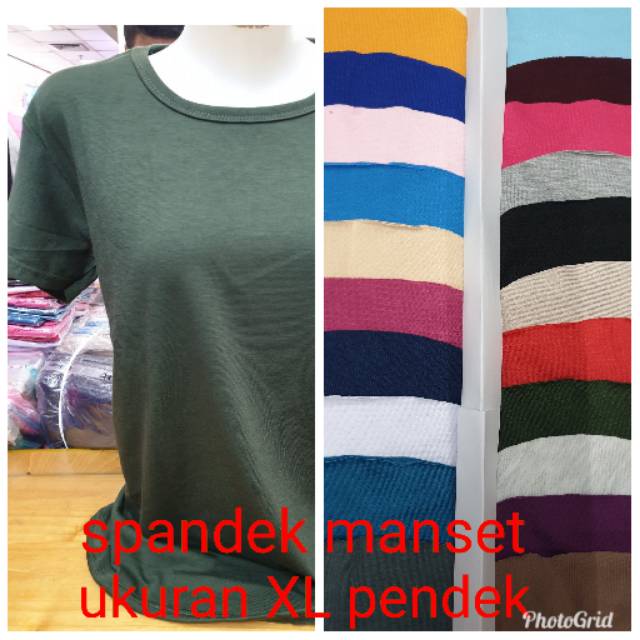 Meygrosir  spandek Manset polos tgn pdk uk XL