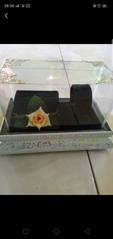 Kotak Cincin Gelang Frame Tutup Mika Untuk Seserahan/ Lamaran Fcg