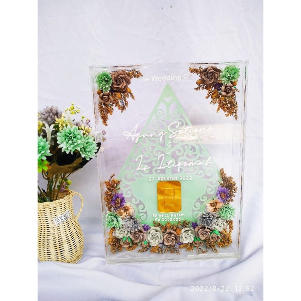 mahar nikah / mahar akrilik / mahar pernikahan / bingkai mahar