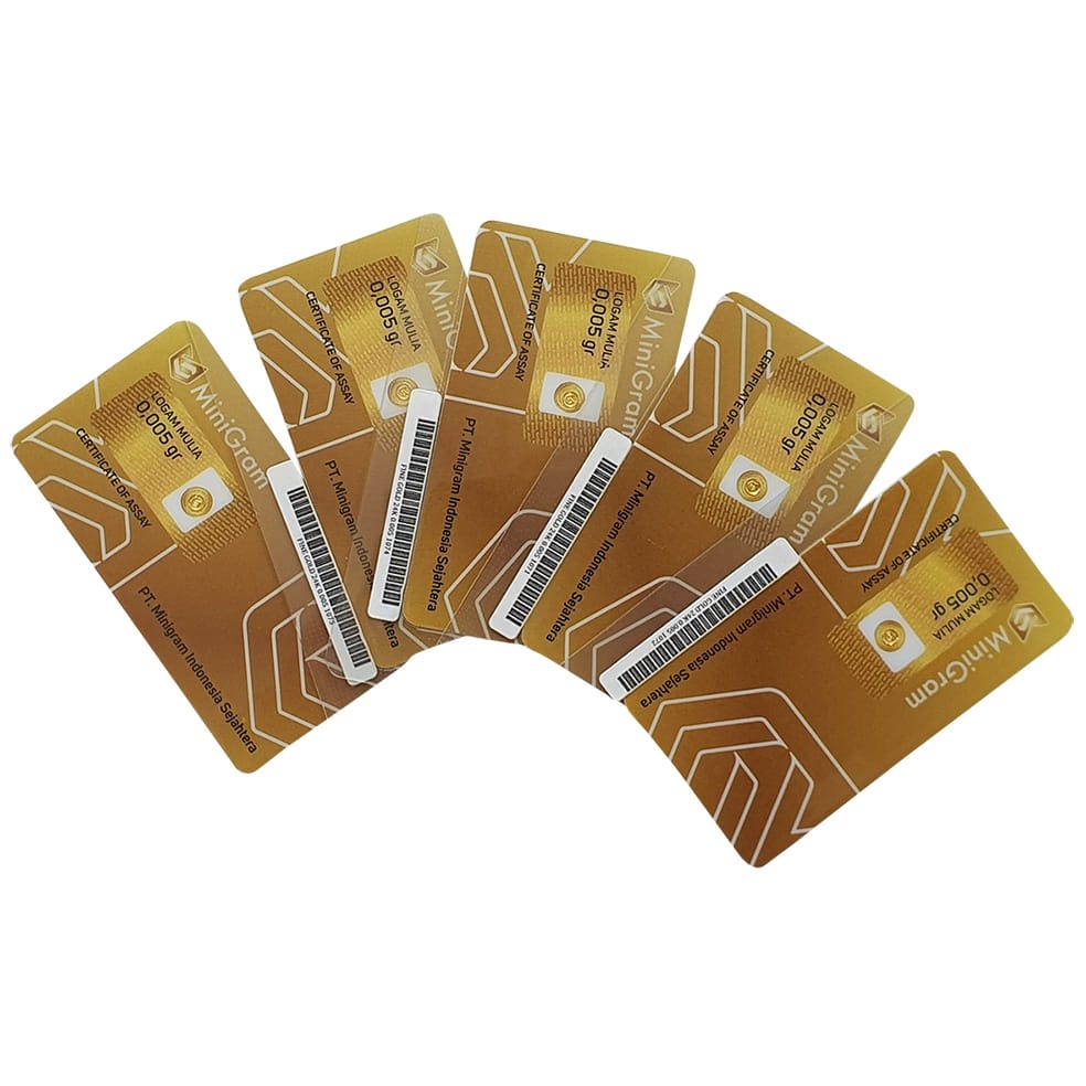 MINIGRAM 0,005 Gram Logam Mulia Merchandise 24 Karat / MERCHANDISE MINI GOLD-2