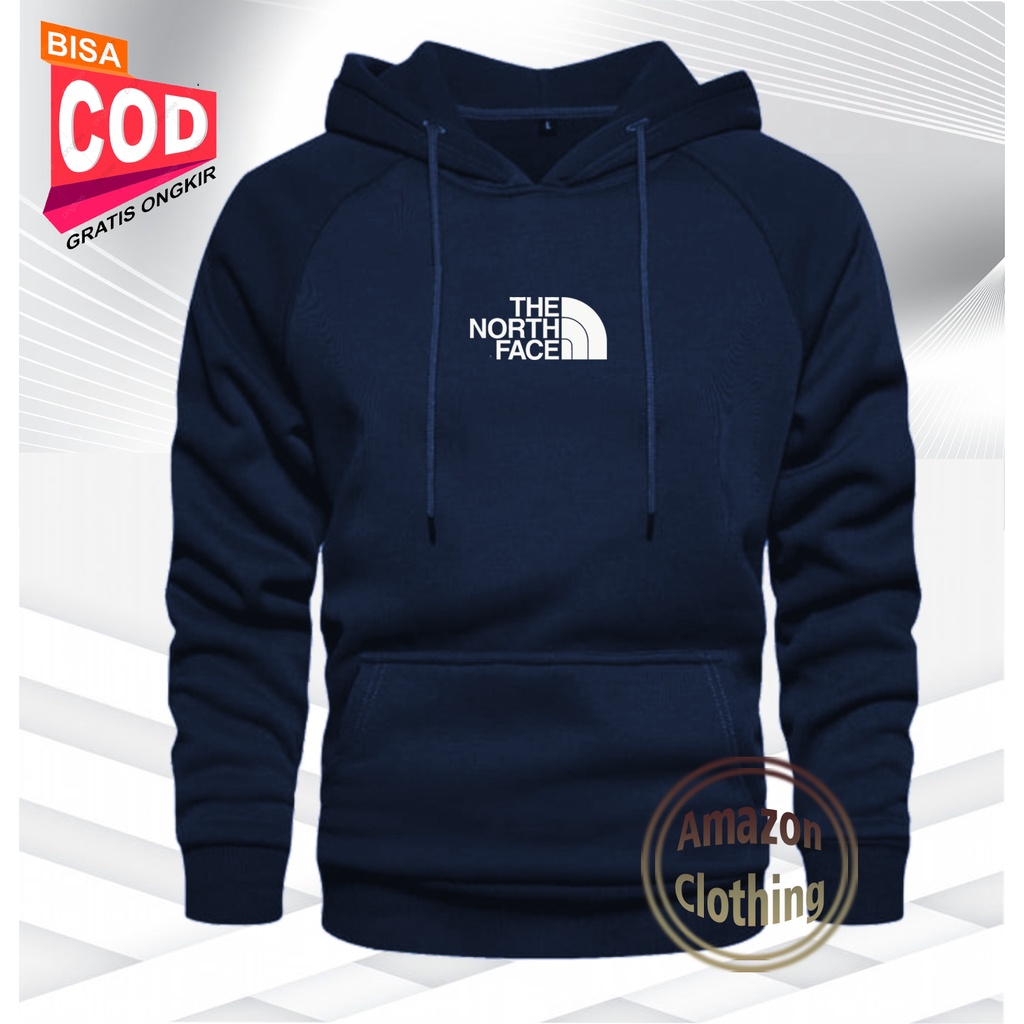 Amazon Clothing Sweater Hoodie TNF Premium Quality Text Putih Atasan Pria Wanita Big Size