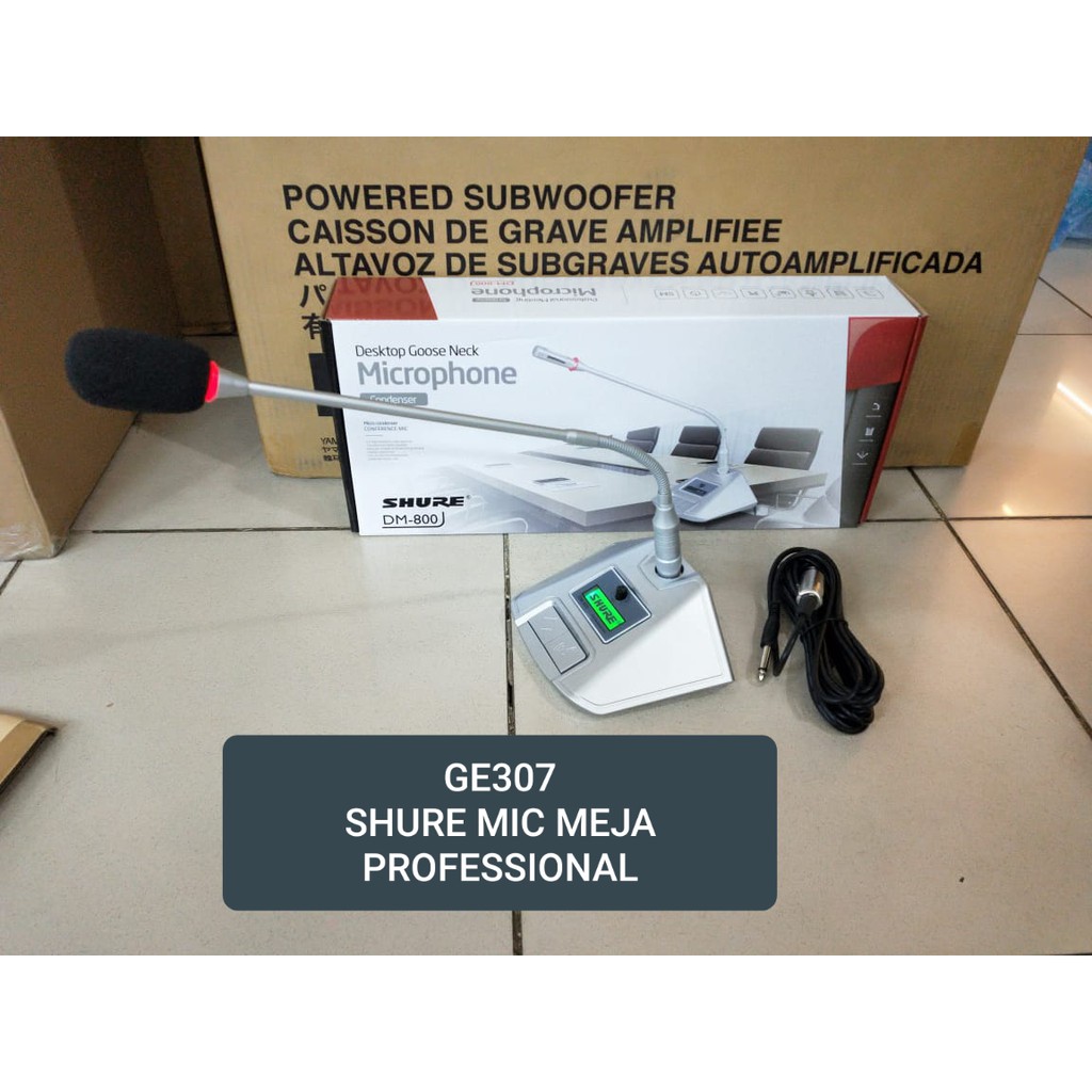 G307 Shure mic meja condenser mik table desk standing electret condesor microphone meeting pidato mikrophone podium mimbar peka sensitif profesional pro audio sound sistem meting vokal vocal panggung dj studio G307   PAKAI MIC INI SUARA BIASA BIASA JADI B