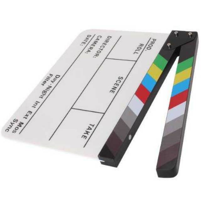 TaffSTUDIO Profesional Clapper Board Colorful Acrylic