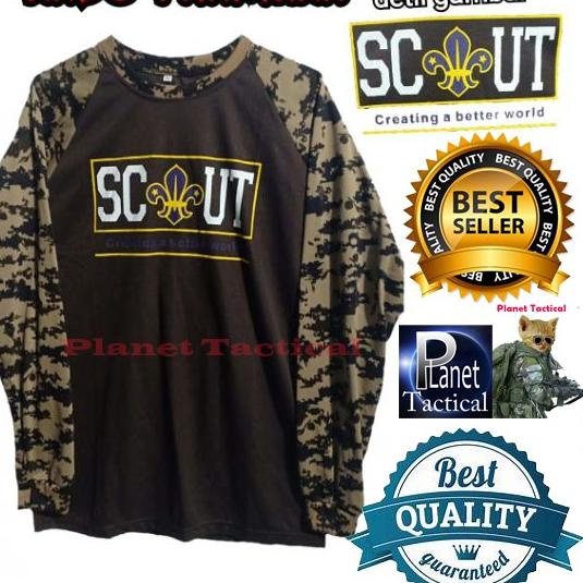 [KODE YQ6LG] Kaos Baju PDL Loreng Pramuka SCOUT