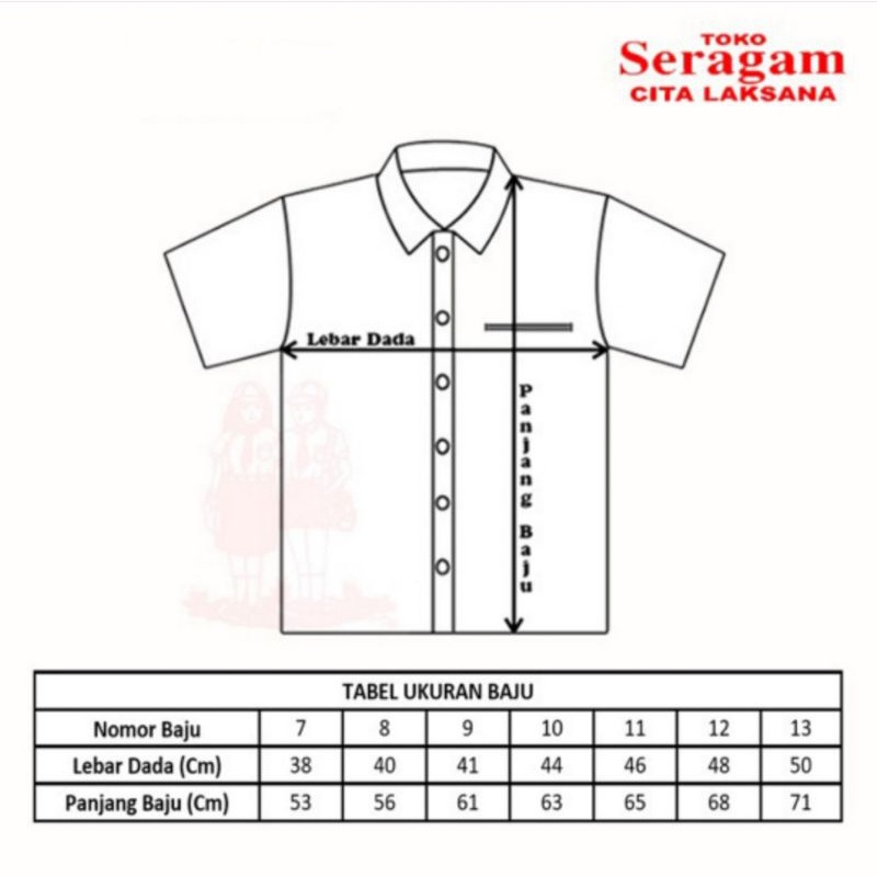 Baju Seragam Pramuka Siaga Lengan Pendek SD Kelas 1 2 3