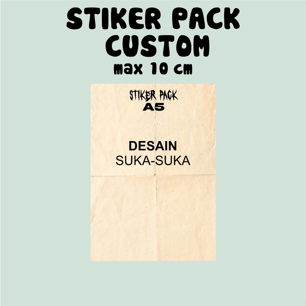 

CETAK STIKER/STICKER CUSTOM UKURAN