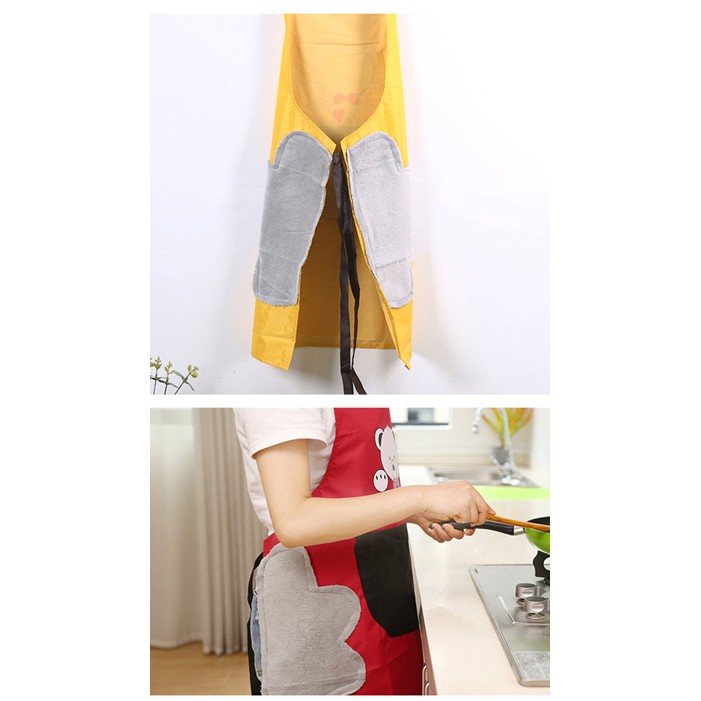 MM-166 Celemek Masak Apron BEAR Bisa Lap Tangan Anti Air Anti Minyak