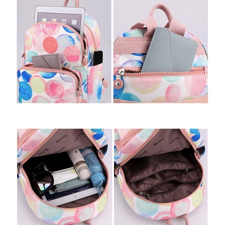 TAS RANSEL WANITA IMPORT KOREA ANTI AIR LUCU SEMIA TA603P3 GENDONG PINK PREMIUM BACKPACK PUNGGUNG SEKOLAH KULIAH KERJA BRANDED BATAM MURAH CEWEK REMAJA KEKINIAN MURAH