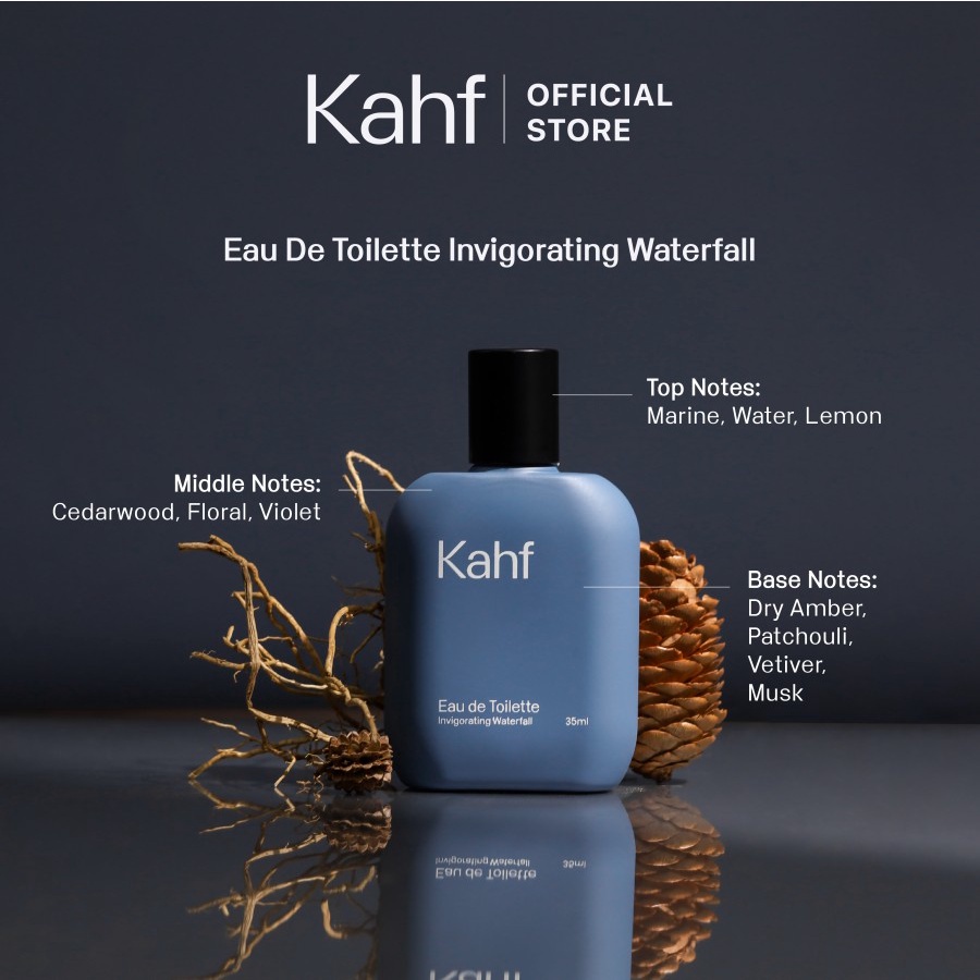 KAHF Men Eau De Toilette 35 ML Perfume Original BPOM / Parfum Pewangi Tubuh Pria