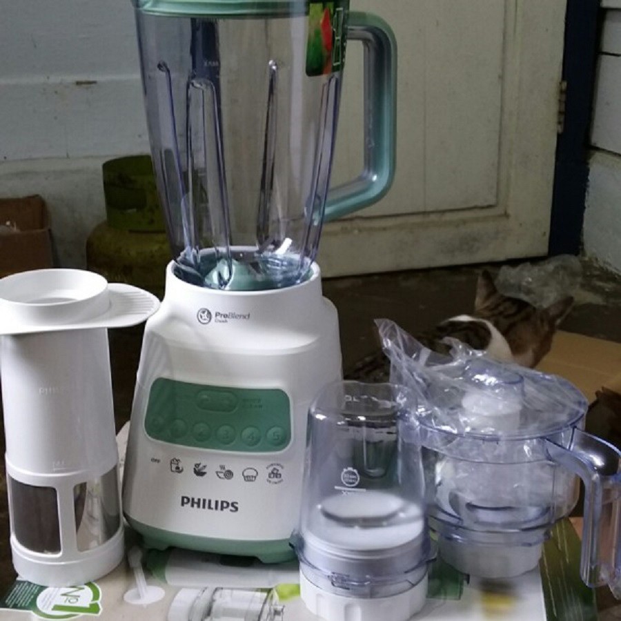 Blender Philips 2 Liter HR2223 HR 2223 4 in 1 Plastik Juicer Chopper Dry Mill