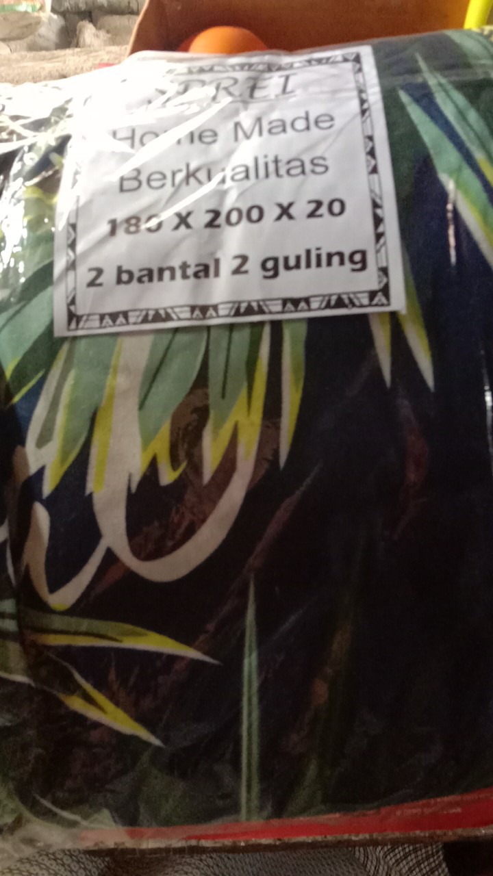 Sprei Motif Homemade 160 180 Bahan Katun Halus Adem Tidak Luntur