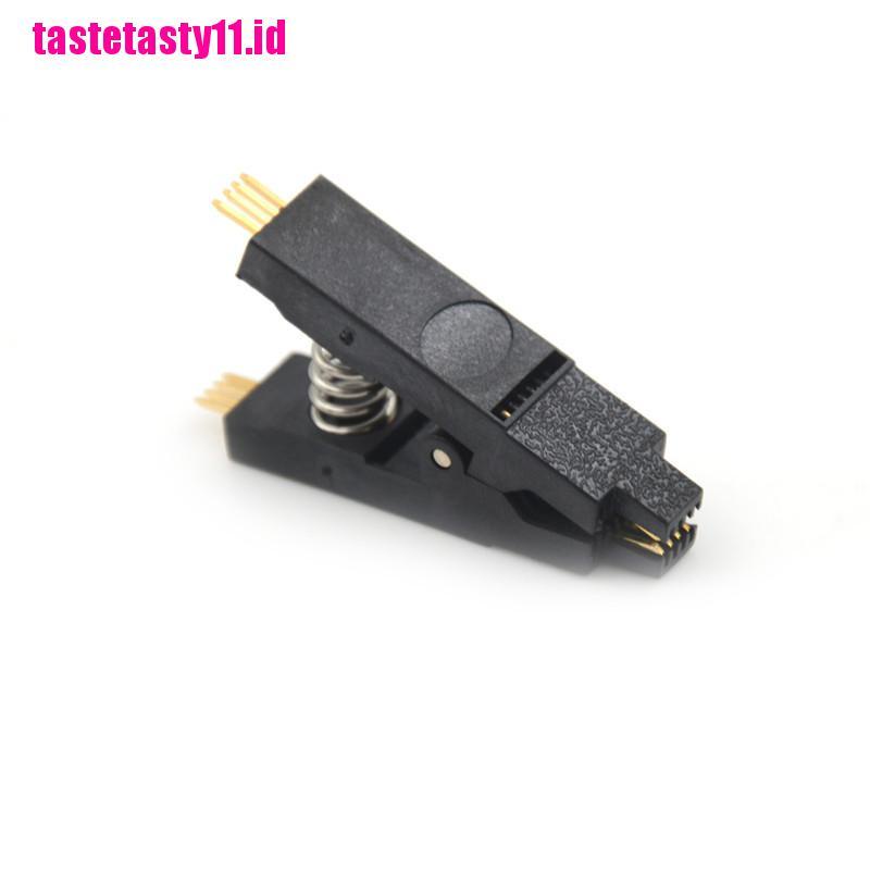 Klip Penguji Programmer SOP8 Pin SOIC8 DIP8 IC Warna Hitam